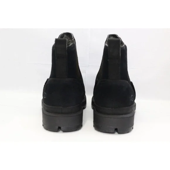 UGG CHELSEA MEN BOOTS LEATHER  Black Size 7 / UK 6 / EU 40 / JP 25 - Picture 5 of 16